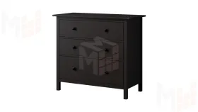 Комод КЫМОР 3 ящика черный