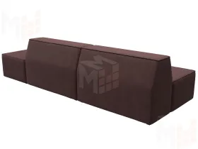 Диван прямой модульный Монс Модерн правый ( JOLY 09 бордовый )