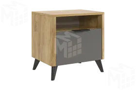 Тумба Адам  прикроватная дуб крафт золотой/графит