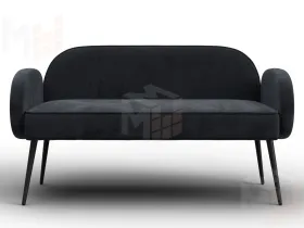 Диван прямой Лига-086 ( TOWER 11 темно-серый )