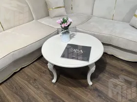 Столик круглый Мокко бежевый