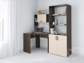 Стол компьютерный Квартет-12 со стеллажом