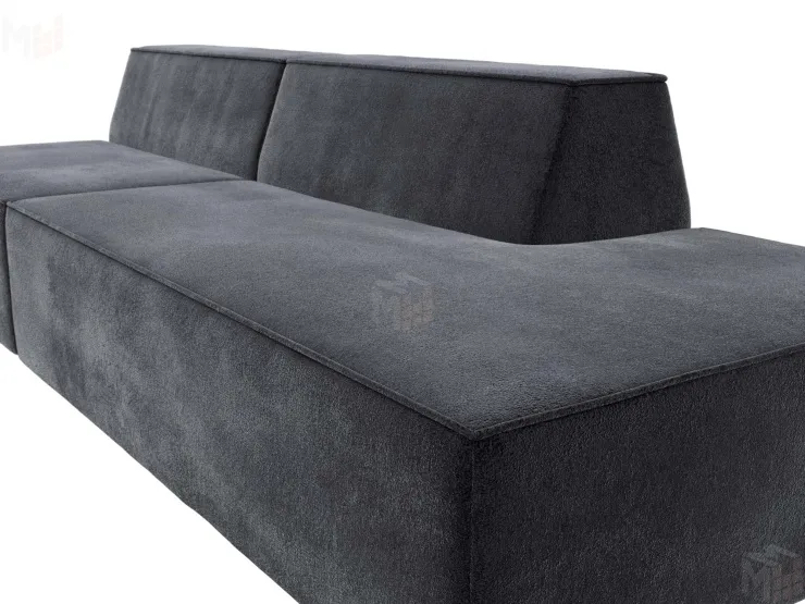 Диван прямой модульный Монс Модерн правый ( TOWER 11 темно-серый )