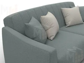 Диван-книжка Лига-095 НПБ ( Амур 07 серый )