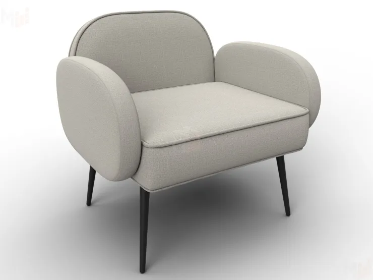 Кресло Лига-086 ( рогожка Амур 02 бежевый )