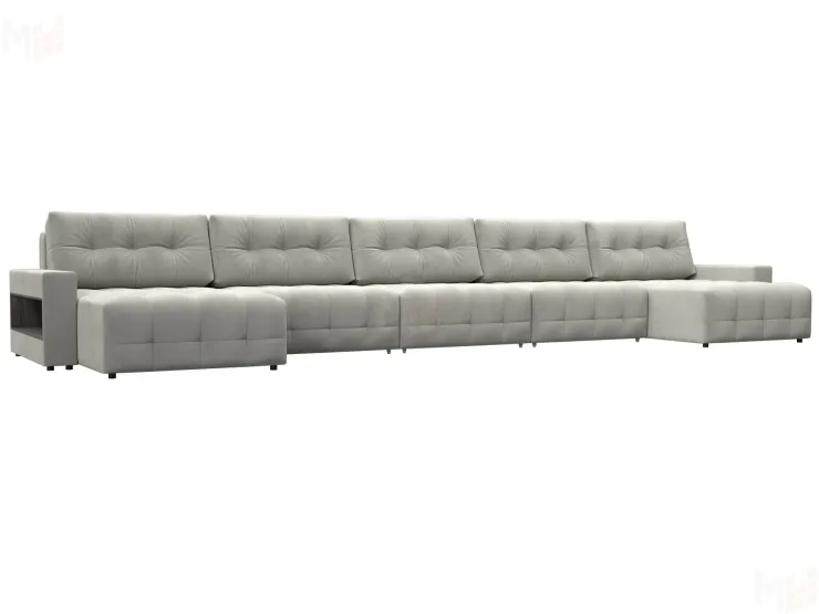 Диван П-образный с полками Лига-053 НПБ МегаЛонг