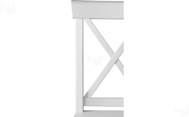 Стул деревянный с жестким сиденьем Бергольф Белый