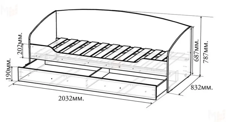Серия детской мебели Пираты - комната №1