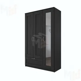 Шкаф Сириус 3 двери 1 ящик (венге)