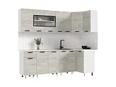 Кухня Рио New угловая 2,4*1,0 м Крафт белый