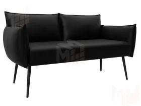 Диван прямой Лига-083 ( GRIFON 18 черный )