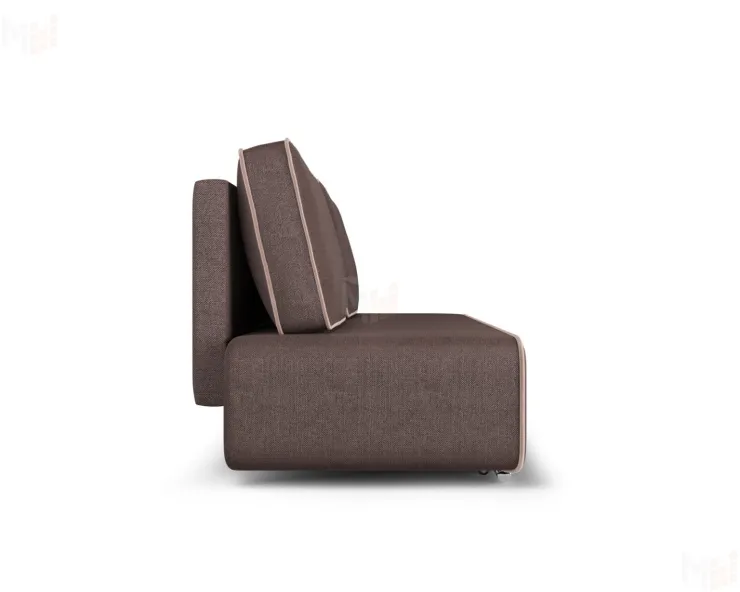 Диван еврокнижка Марк  рогожка шоколад + кордрой бежевый