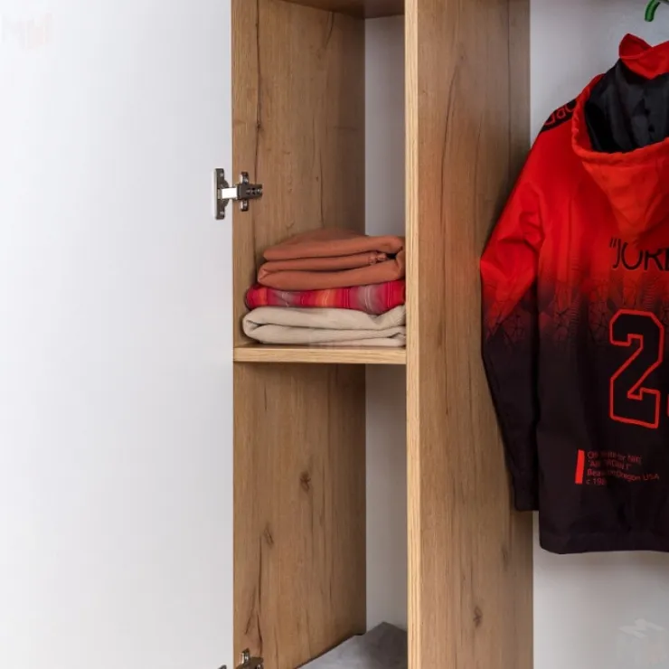 Шкаф для одежды и белья ЛОЙС 92  Графит