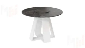 Стол обеденный Райнер Тип 1 Белый, Ателье темный