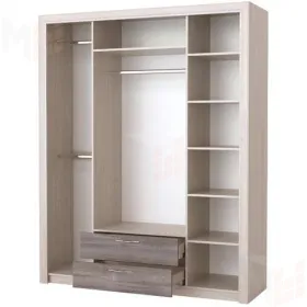 Шкаф Октава 4С2Я (дуб клабхаус серый)