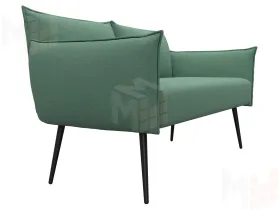 Диван прямой Лига-083 ( рогожка Амур 11 зеленый )