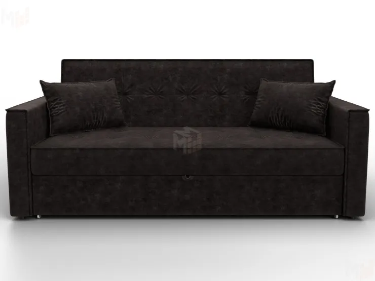 Диван прямой Лига-104 (160) ( BRUT 17 коричневый )