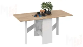 Стол-книжка тип 2 Белый/Дуб крафт золотой