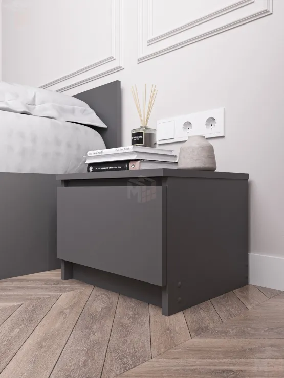 Тумба прикроватная Мори ТПМ 400.1 графит