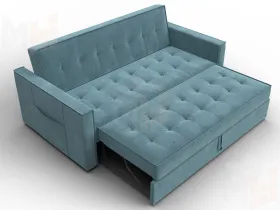 Диван прямой Лига-104 (160) ( SEVEN 113 бирюзовый )