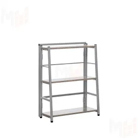 Стеллаж раскладной Leset Пако 800 трапеция (Серый/Атлас светлый)