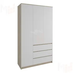 Шкаф Челси 1200 (сонома/белый глянец)