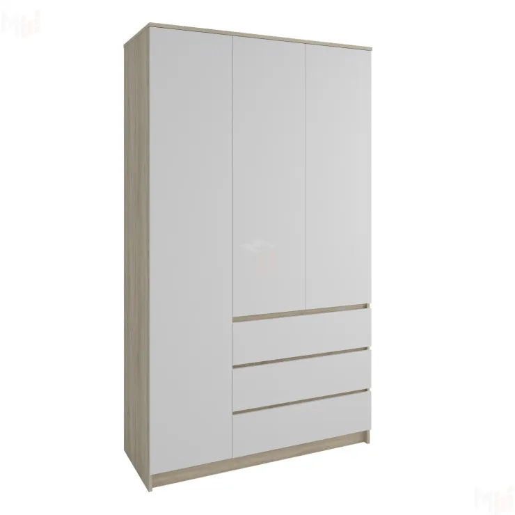 Шкаф Челси 1200 (сонома/белый глянец)