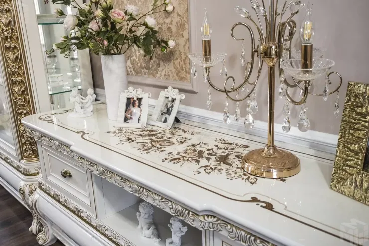 Гостиная Алсу 1+тв+2 белый глянец