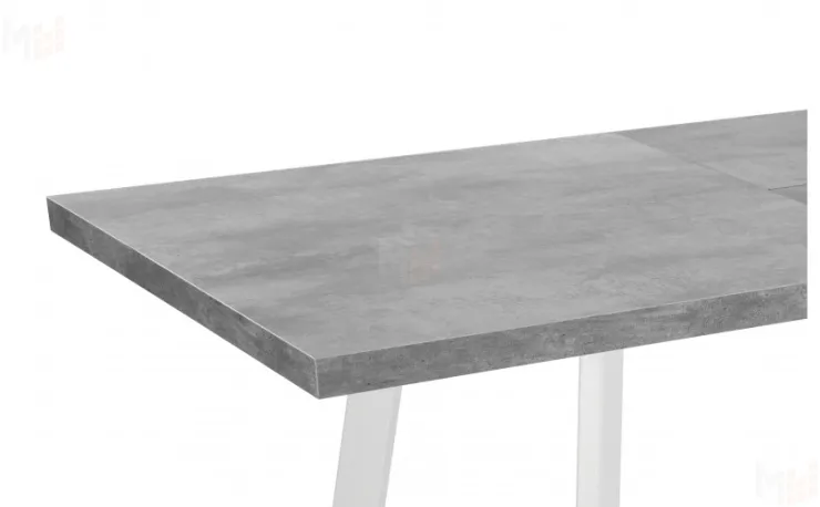 Стол раскладной Лаки Лофт 140 Бетон/Белый