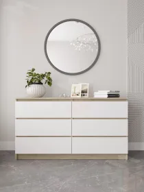 Комод Мори 1380.6 сонома/белый