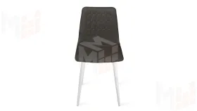 Стул Хьюго К1С Белый матовый, Велюр Confetti  Stone