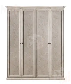 Шкаф Афина 4-дверный (2+2) без зеркал крем корень
