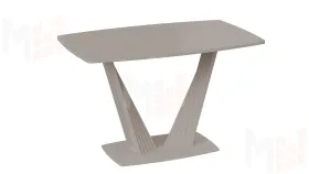 Стол раздвижной Фабио Тип 1 Капучино матовый, Стекло матовое капучино