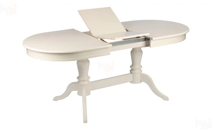 Обеденная группа стол Арей 140 Слоновая кость и 6 стульев Арктос Слоновая кость/Бежевый жаккард