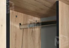 Шкаф угловой Ольга-Лофт 9.1 Дуб Крафт Золотой/Темно-Серый