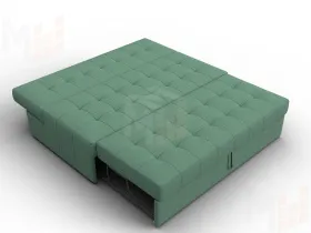 Диван прямой Лига-107 (160) ( Амур 11 зеленый )