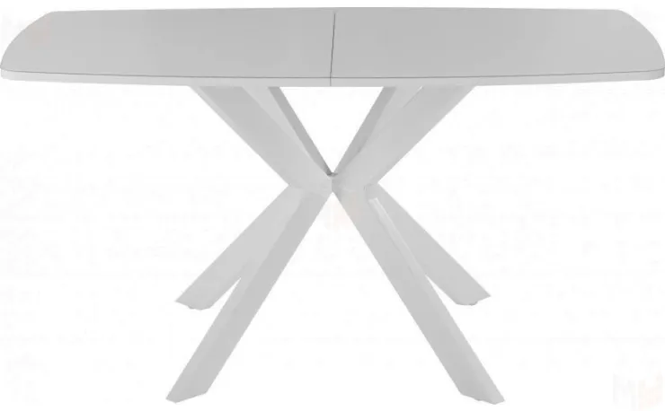 Стол раскладной стеклянный Твин Лофт 130 Белый