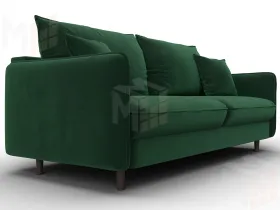 Диван прямой Лига-064 НПБ ( SEVEN 626 зеленый )