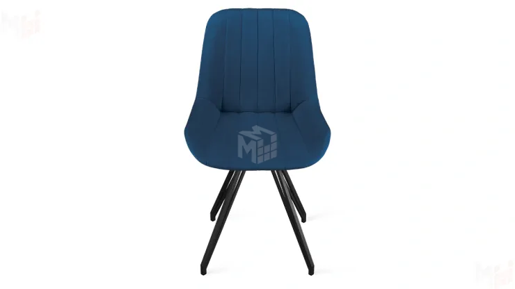 Стул Марвел  К4 Исп. 2 Черный муар Велюр Confetti Blue