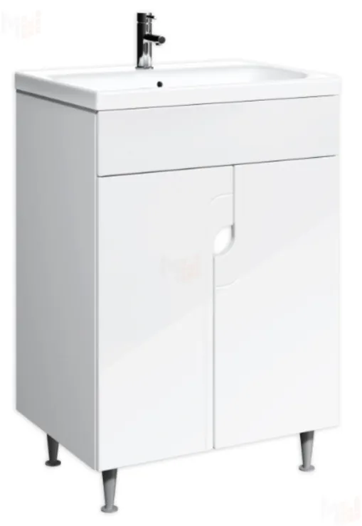 Тумба под умывальник "Енисей 60 Лилия" без ящика Айсберг