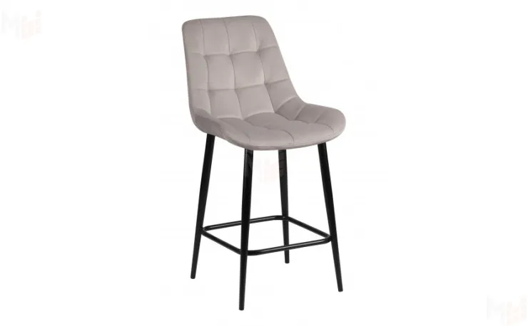 Полубарный поворотный стул Эйден Confetti silver/черный