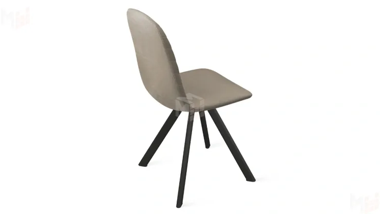 Стул Шерри К2 Черный муар, Велюр Confetti Smoke