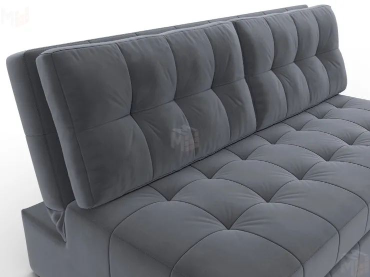 Диван прямой Лига-107 (160) ( SEVEN 17 серый )