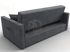 Диван прямой Лига-104 (160) ( BRUT 16 темно-серый )