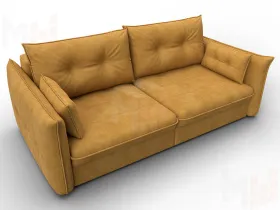 Диван прямой Лига-100 НПБ ( BRUT 10 желтый )