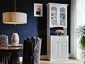 Буфет Лиза-2 2-х створчатый (белый глянец)