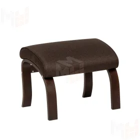 Пуф Leset Универсальный с кантом (Орех текстура/Malmo 28 (коричневый), кант Malmo 28 (коричневый))