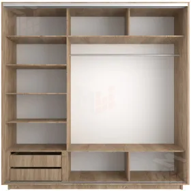 Шкаф-купе Экспресс трио 1 зеркало 2400 (сонома)