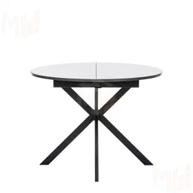 Стол раздвижной Leset Капри со стеклом (Антрацит)