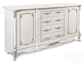 Комод Флоренция белый глянец